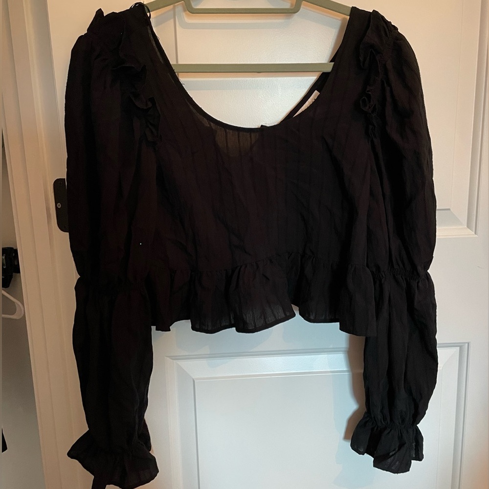 Black TOPSHOP top like new!